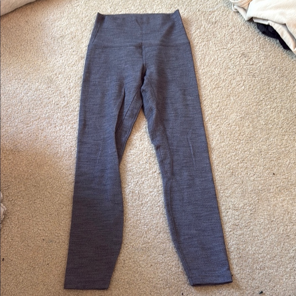 Gray High-Waisted Leggings